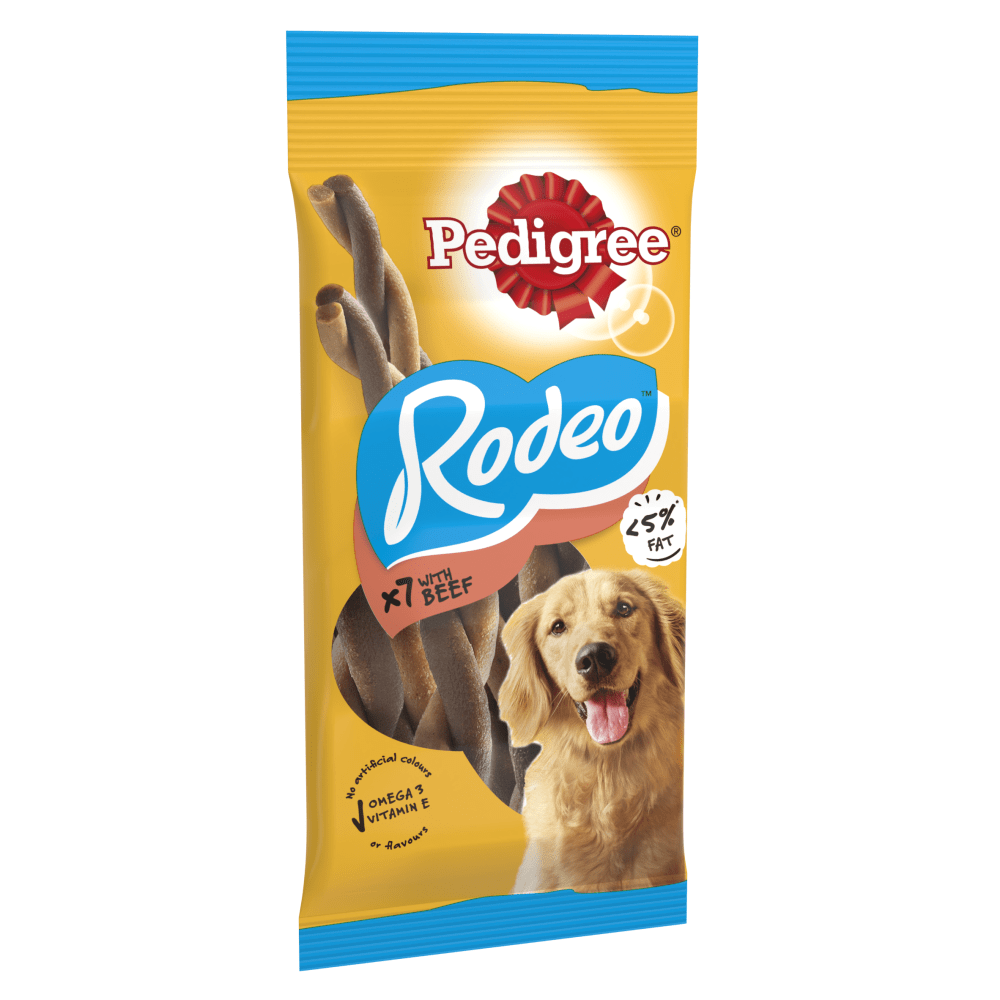 Pedigree Rodeo Chews with Beef (7 Sticks)