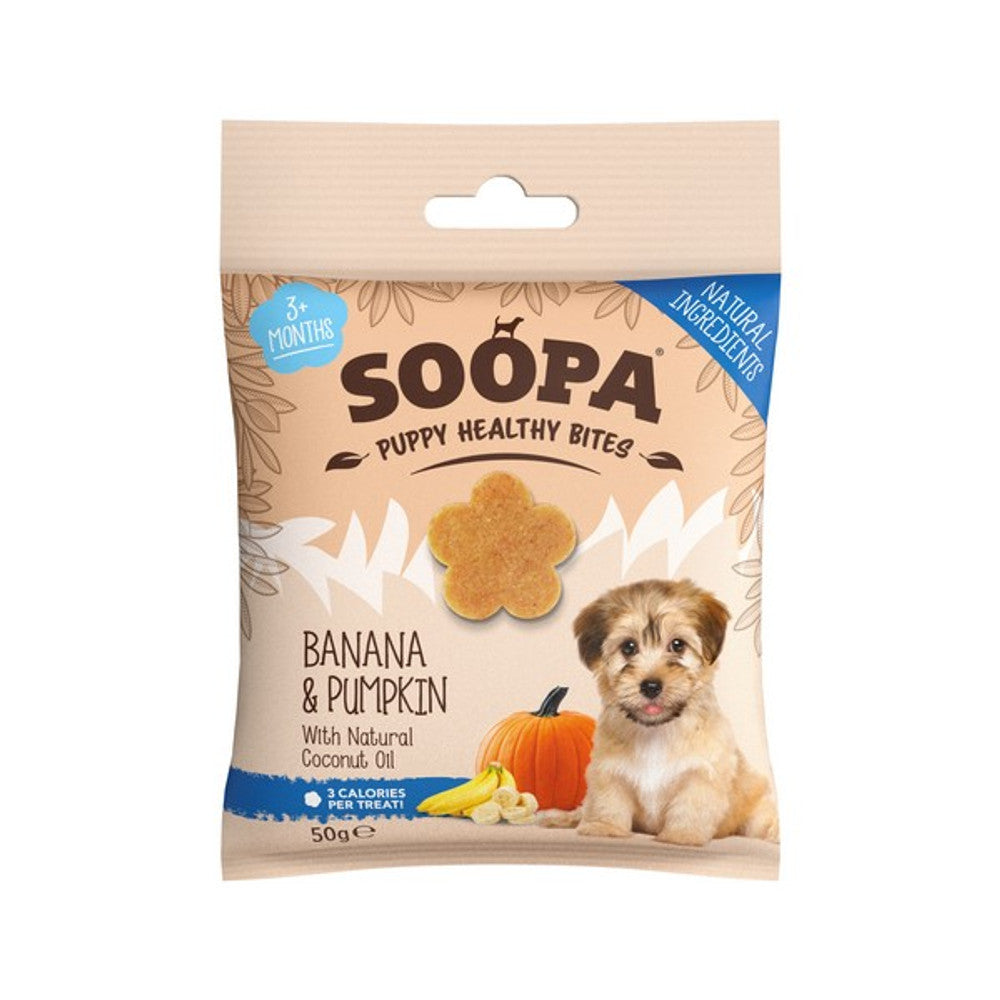Soopa Banana & Pumpkin Puppy Bites (50g)