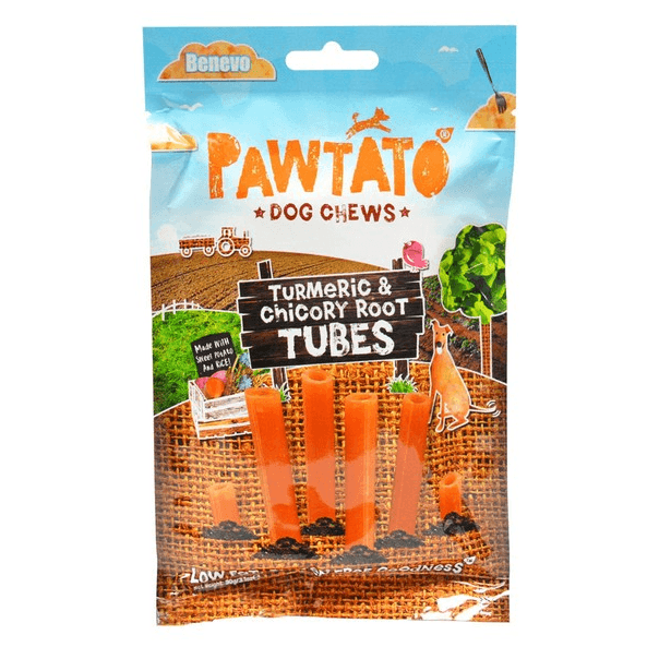 Pawtato Vegan Turmeric & Chicory Root Tubes - Pet's Play Toy Store