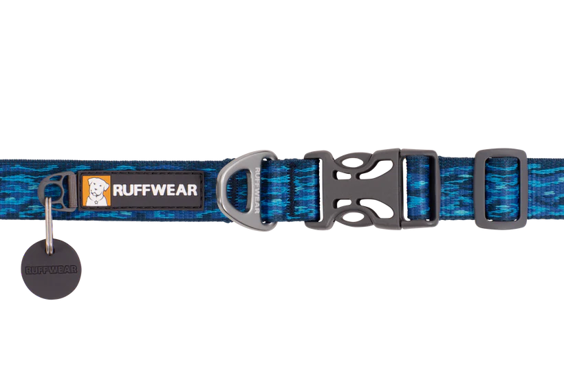 Ruffwear Flat Out™ Dog Collar (Oceanic Distortion)