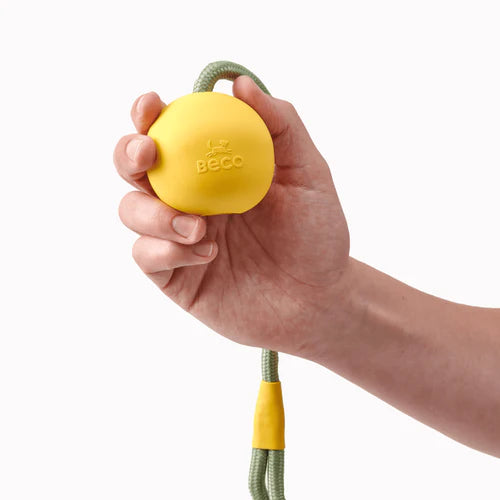 Beco Natural Rubber Slinger Ball (Yellow)