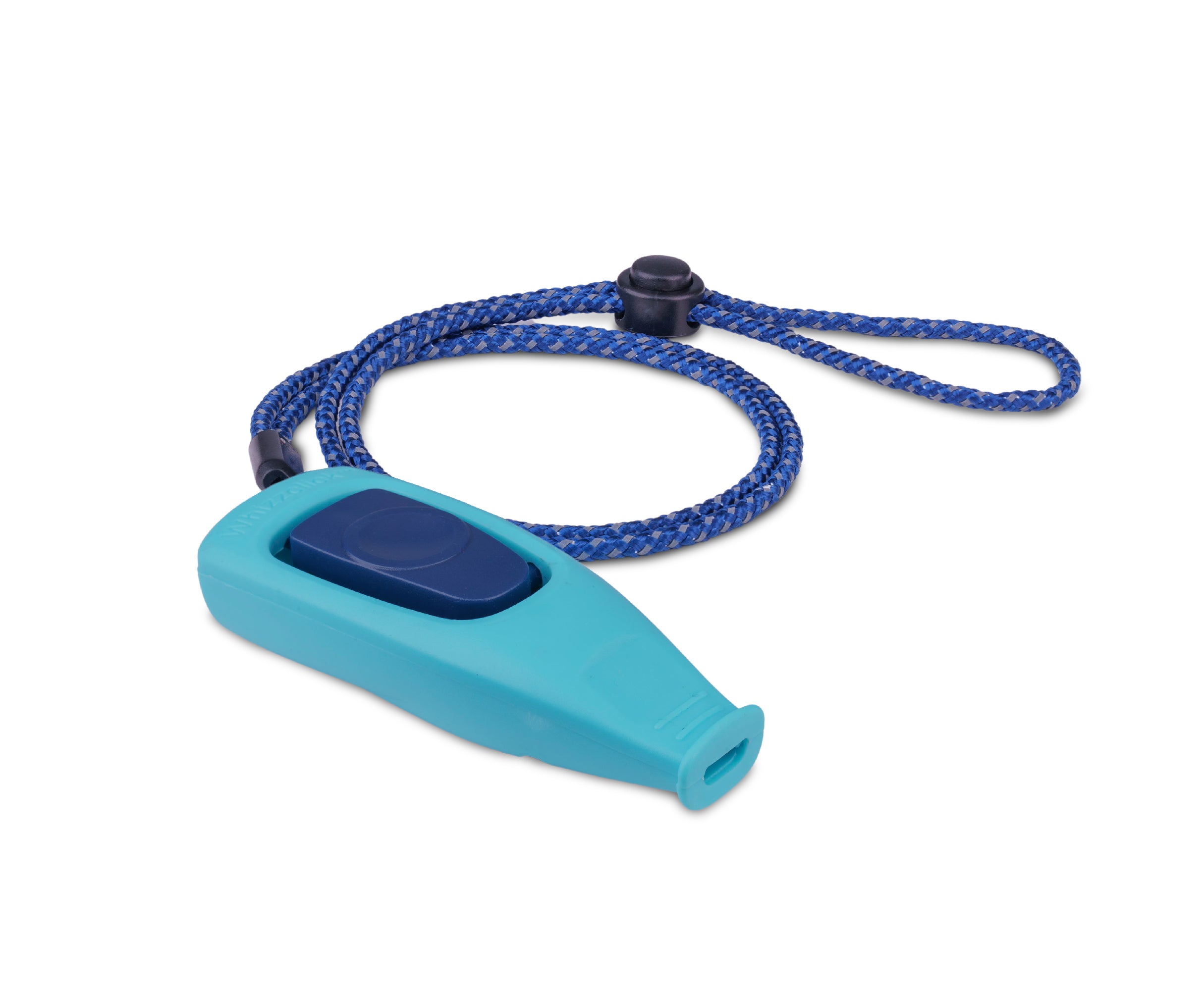 Coachi Whizzclick Dog Clicker & Whistle (Light Blue, Navy Button)
