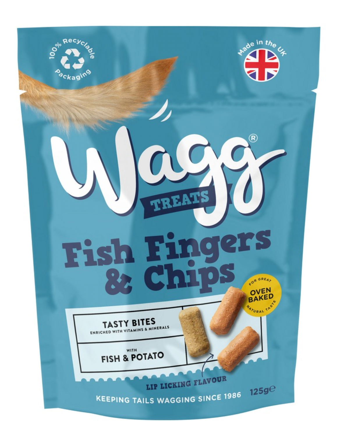 Wagg Fish Fingers and Chips Treats (125g)
