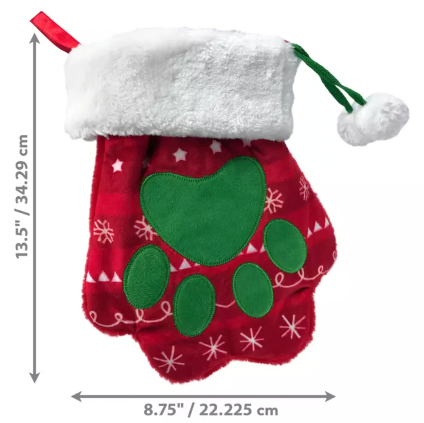 KONG Christmas Stocking Dog Paw