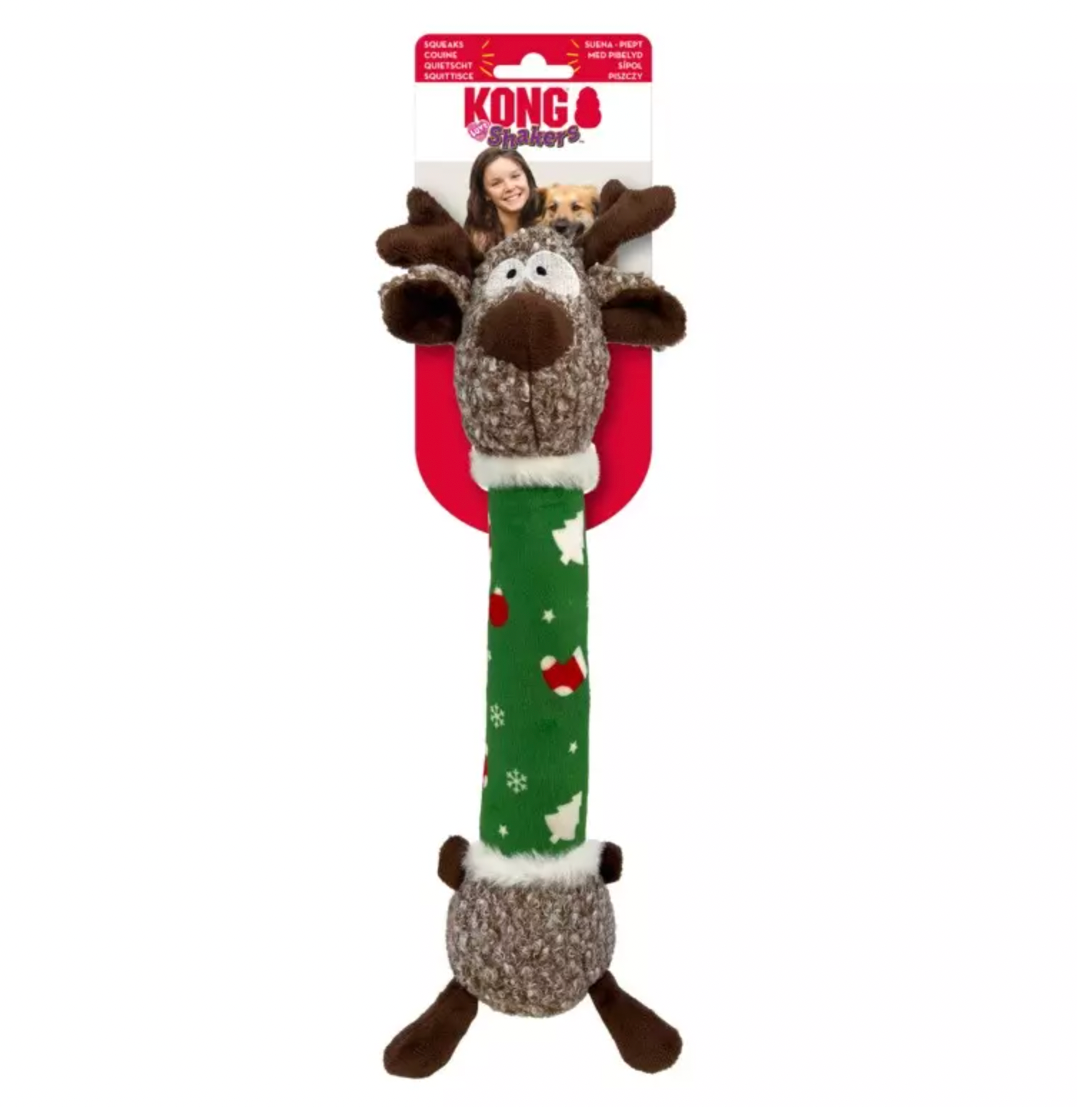 KONG Holiday Shakers Luvs Reindeer (Medium)