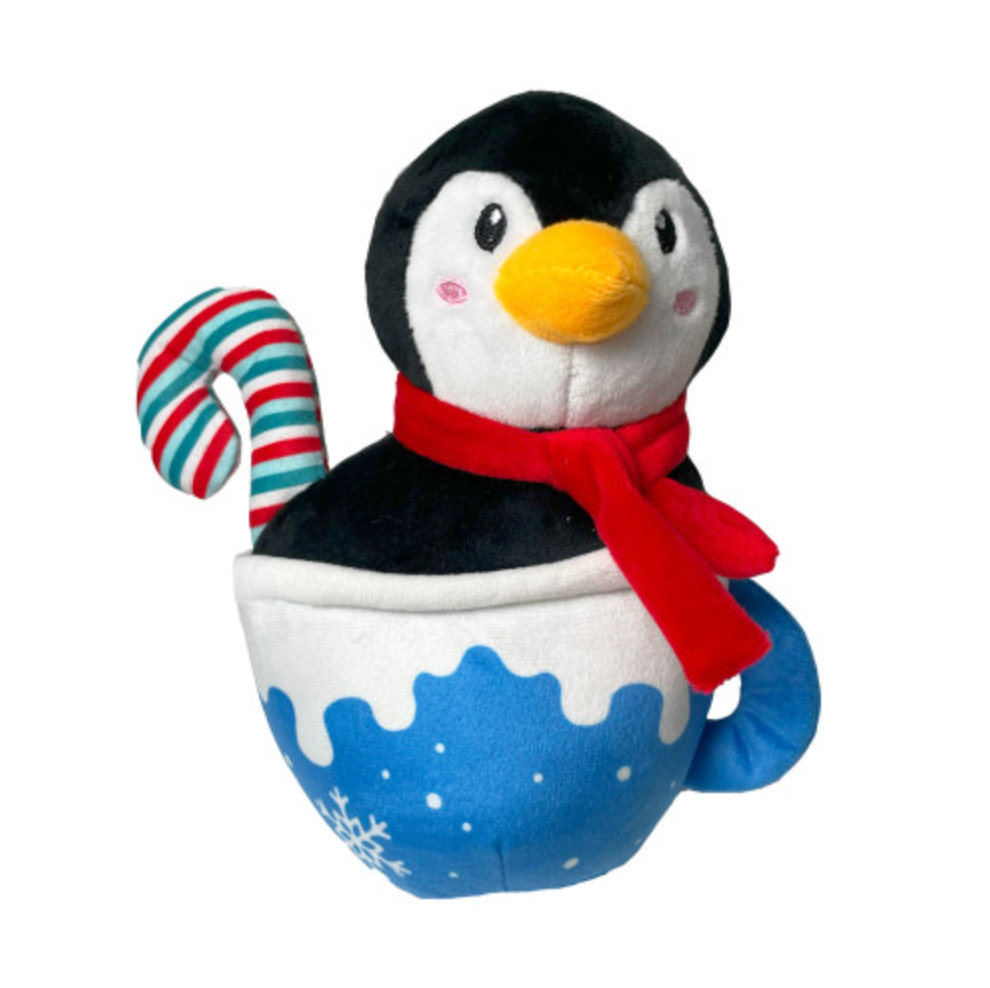 Christmas Mug Penguin Toy