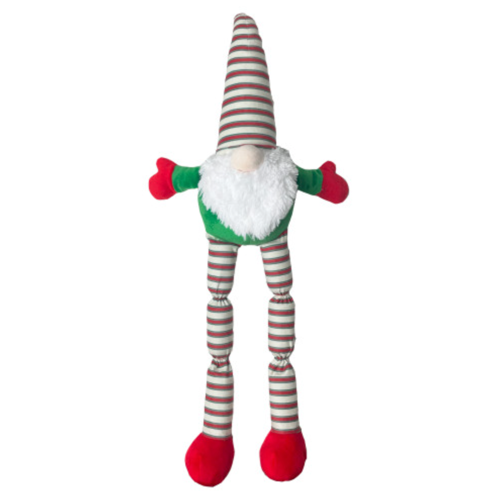 Squeaky Long Legs Christmas Gnome Toy