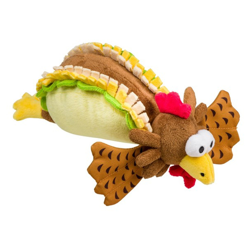 House of Paws Chicken Wrap Plush Dog Toy