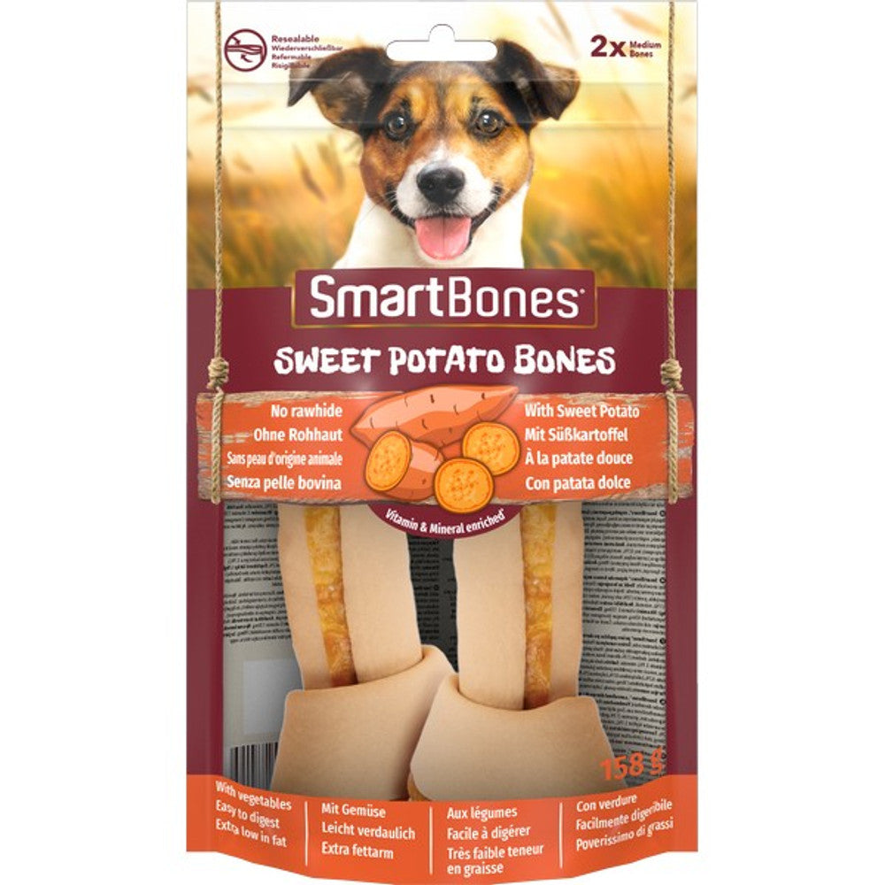 SmartBones Sweet Potato Bones (Medium, 2 Pack)
