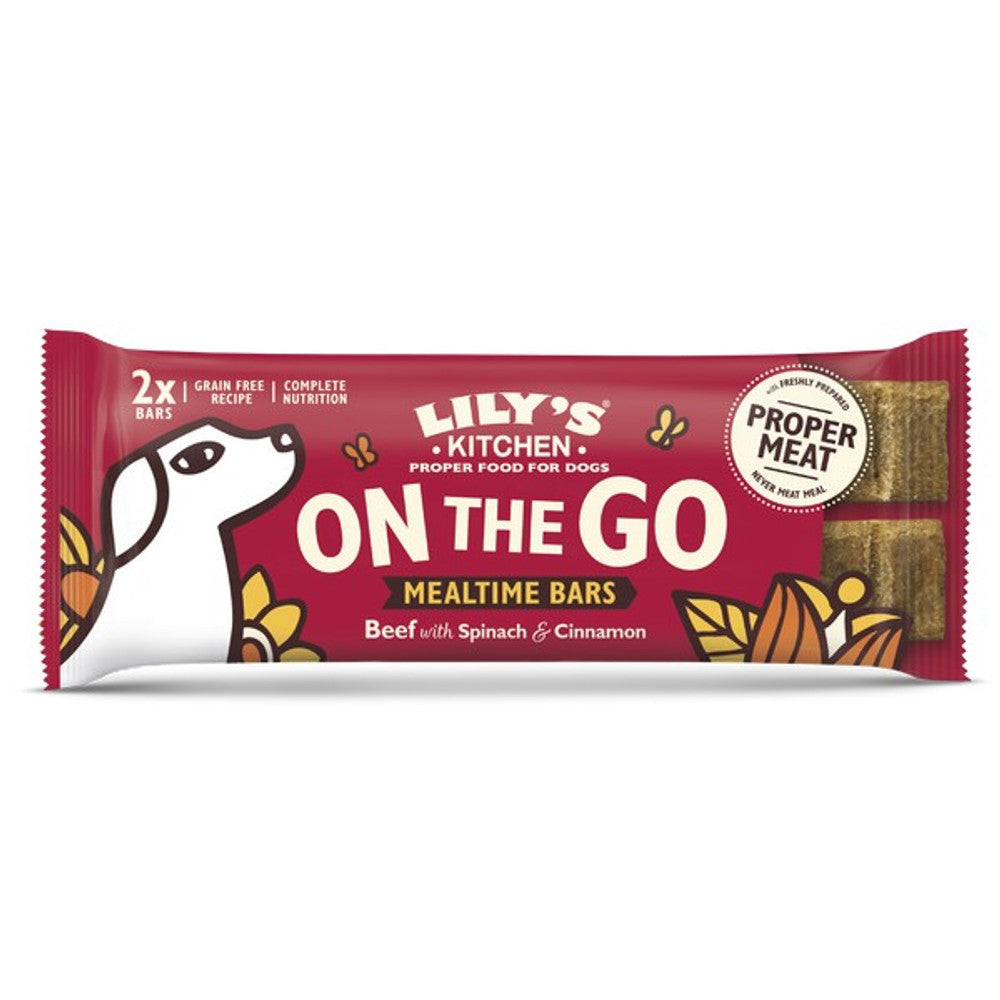 Lily's Kitchen On The Go Bar Beef Dog Treat (2 Bars, 40g)