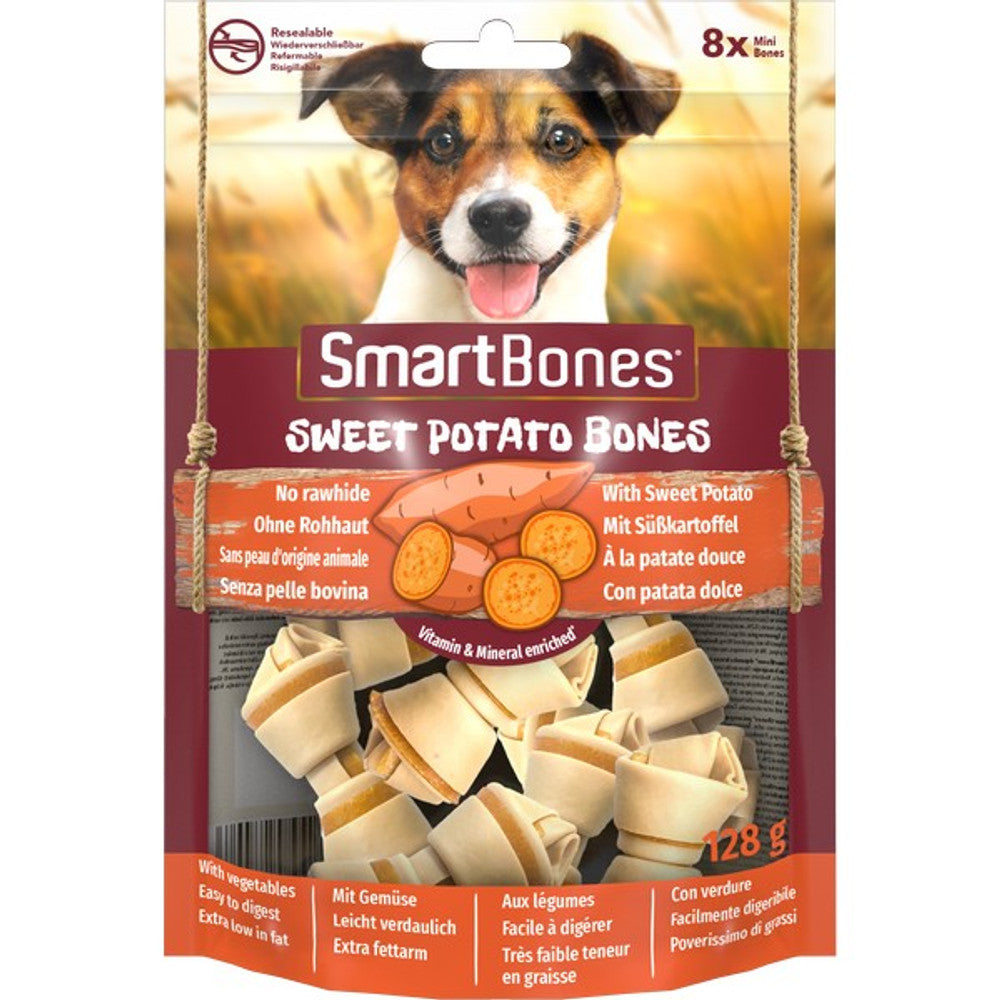 SmartBones Sweet Potato Mini Bones (8 Pack)
