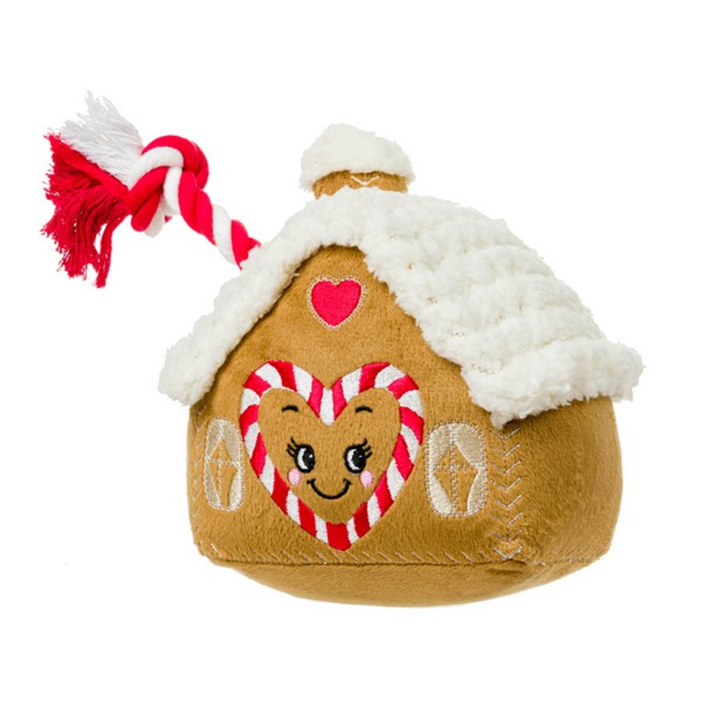 House of Paws Gingerbread House Christmas Dog Toy