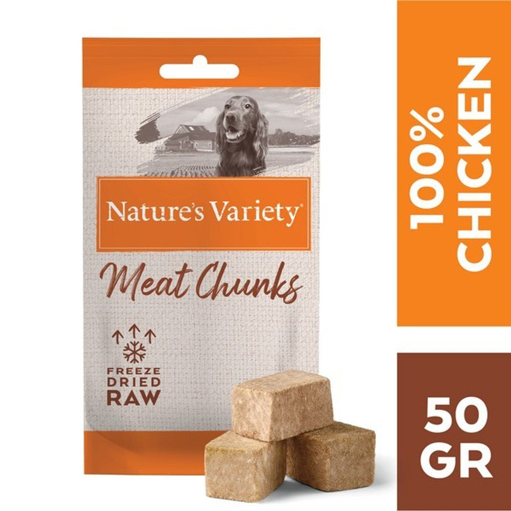 Natures Variety Freeze Dried Chunks Adult Chicken (50g)