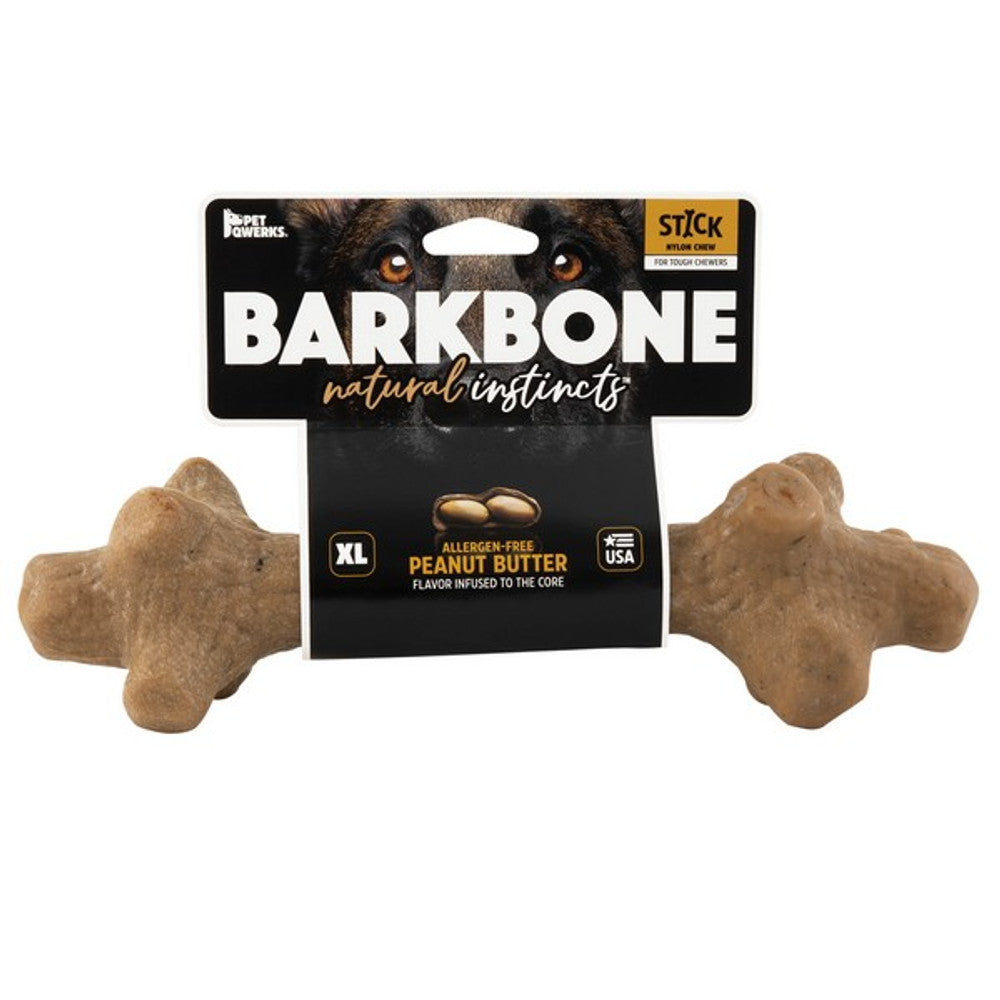 Pet Qwerks Barkbone Peanut Butter Stick Chew Toy (X-Large)