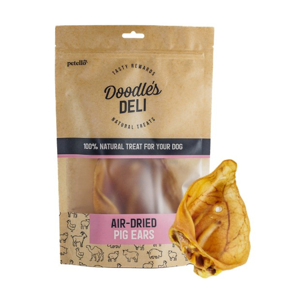 Doodle's Deli Air Dried Pig Ears (100g)