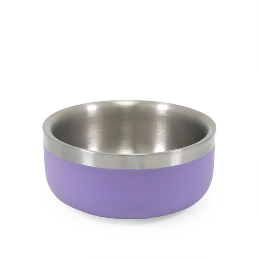 Rosewood Double Wall Stainless Steel Bowl Lilac (Various Sizes)