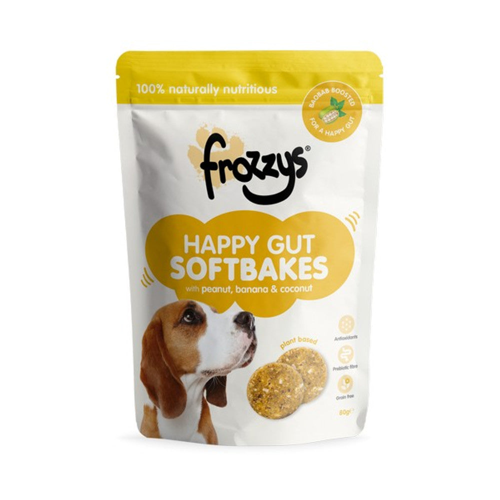 Frozzys Happy Gut Softbakes Peanut, Banana & Coconut Flavour with BAOBAB (80g)