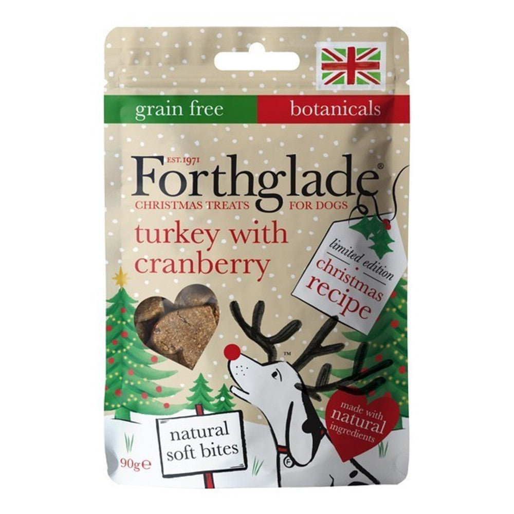 Forthglade Natural Christmas Soft Bites Turkey & Cranberry (90g)