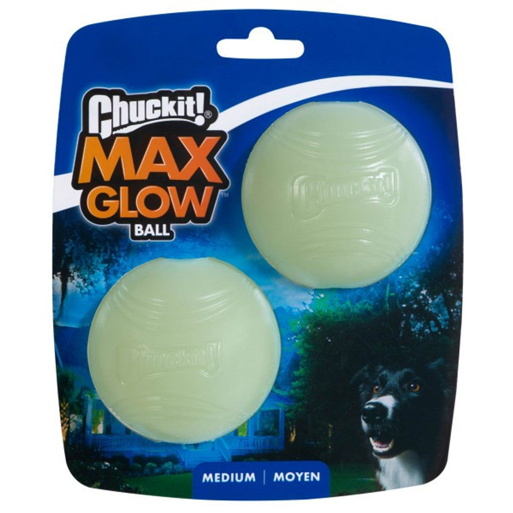 Chuckit! Max Glow Balls (2 Pack, Medium)