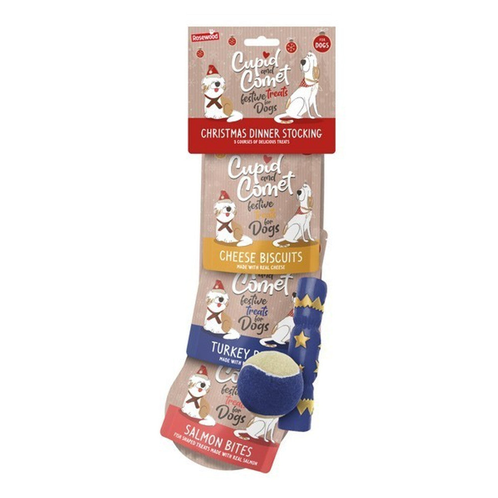 Rosewood Christmas Dinner Dog Stocking