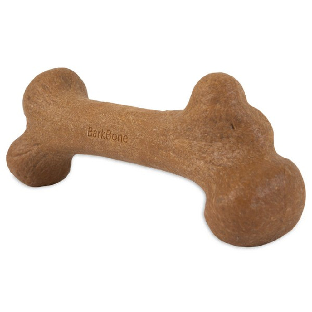 Pet Qwerks Dinosaur Barkbone Peanut Butter Wood Chew Toy (Small)