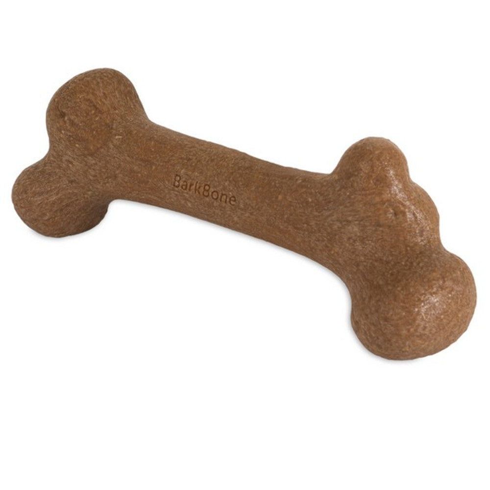 Pet Qwerks Dinosaur Barkbone Peanut Butter Wood Chew Toy (Medium)