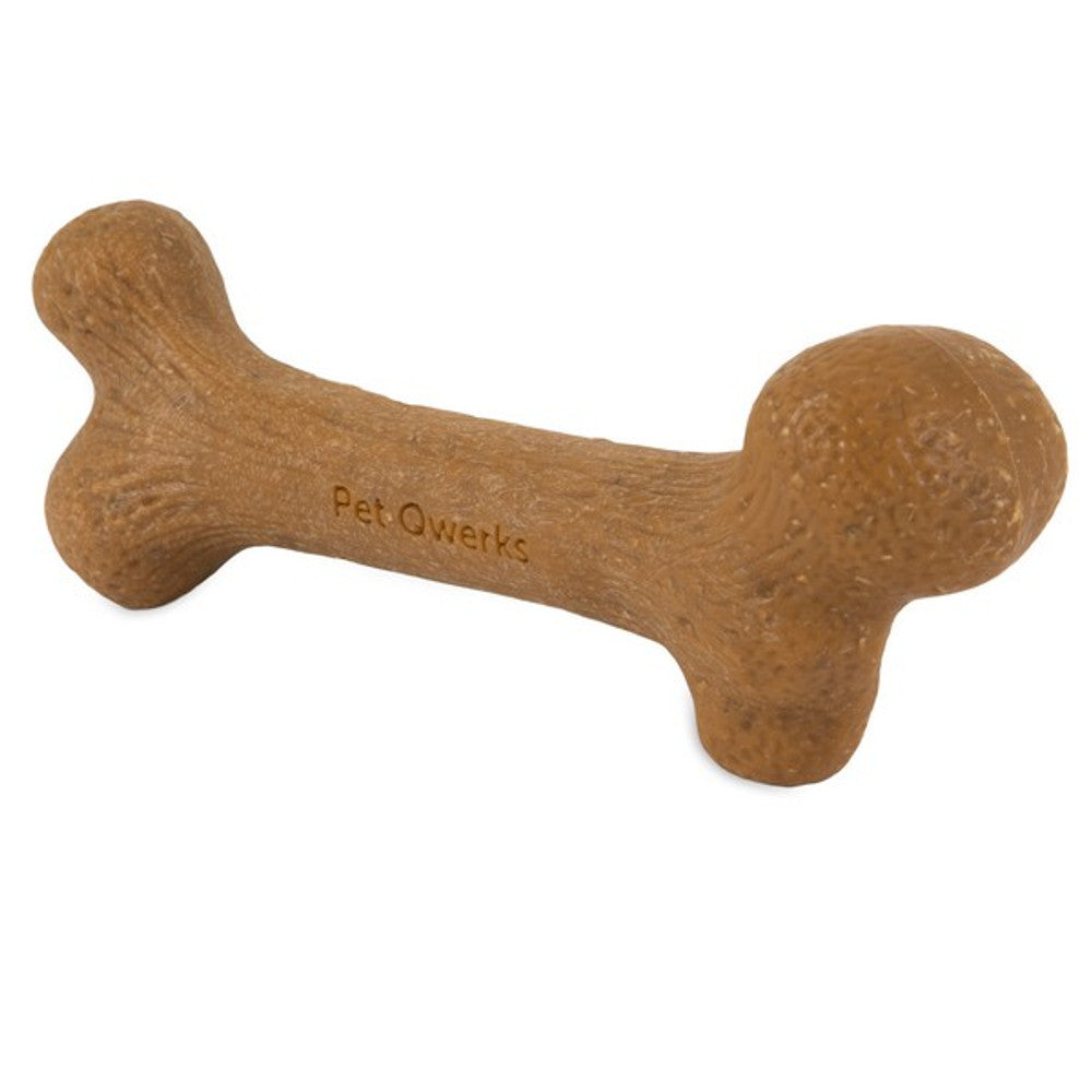 Pet Qwerks Dinosaur Barkbone Peanut Butter Wood Chew Toy (Large)