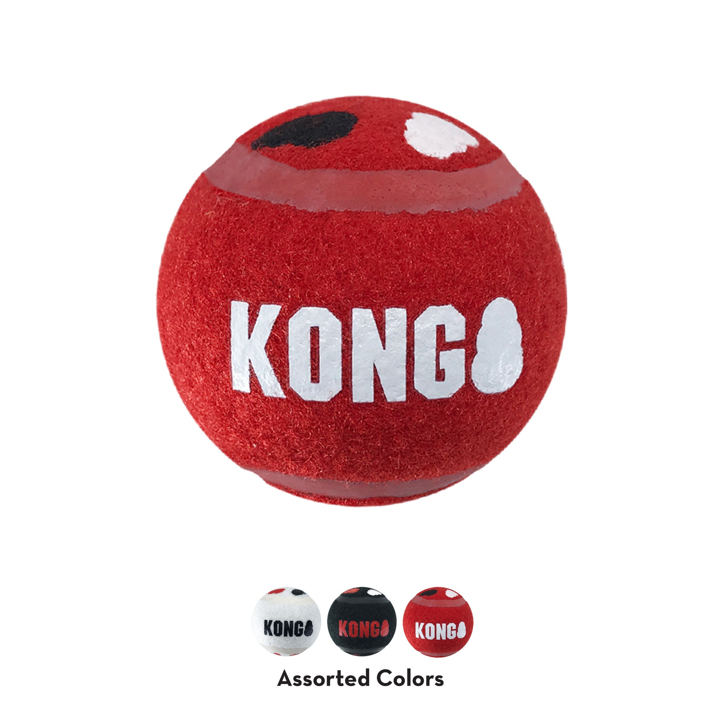 KONG Signature Sport Balls (3 Pack, Medium)
