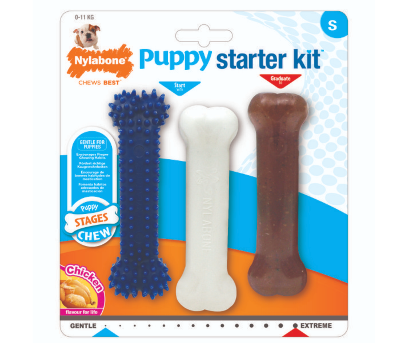 Nylabone Puppy Starter Kit (Small, 3 Pack)