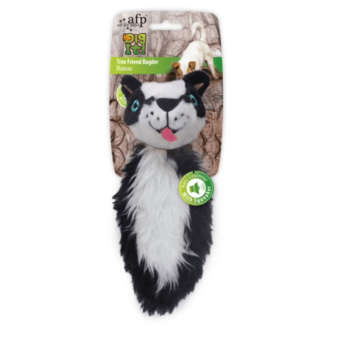 All For Paws Dig It Tree Friend Badger - Pet's Play Toy Store