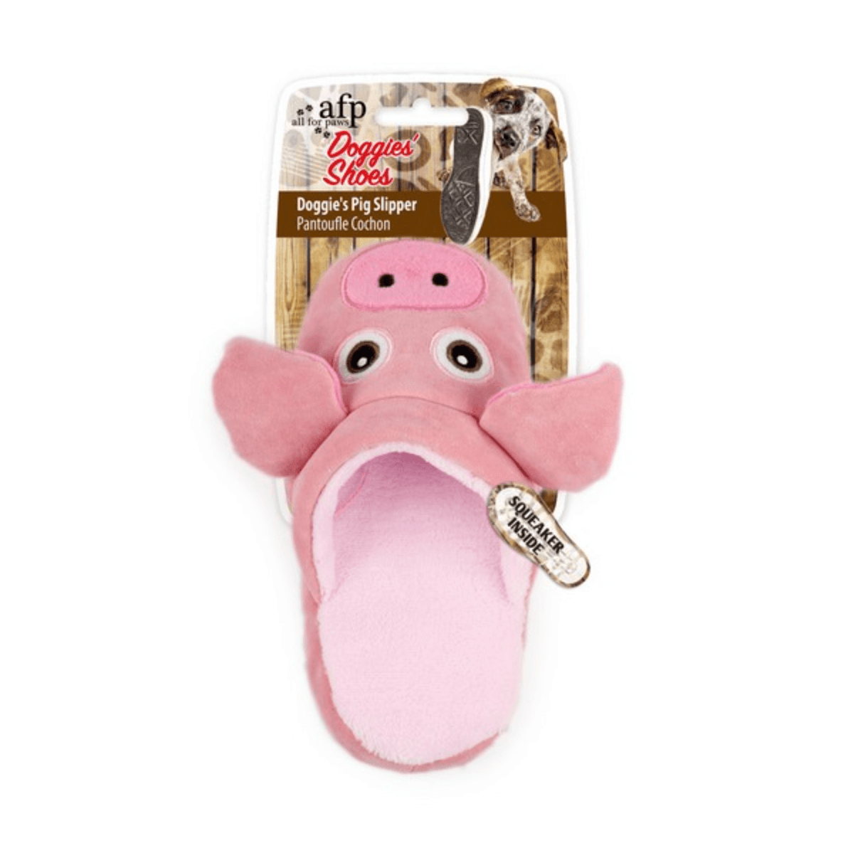 All For Paws Doggy's Pig Slipper - Pet's Play Toy Store