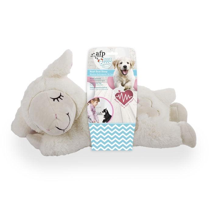 All For Paws Little Buddy Heart Beat Sheep - Pet's Play Toy Store