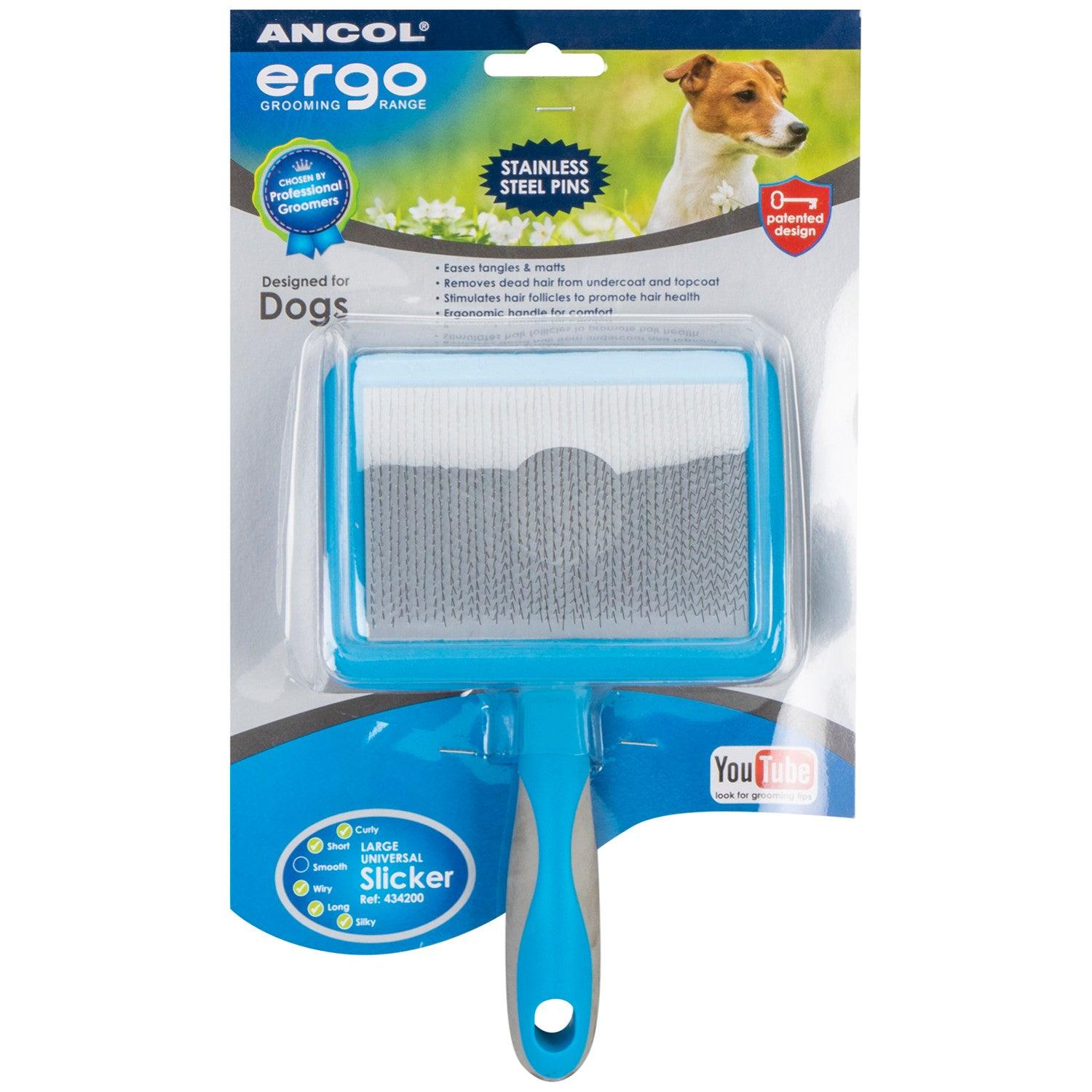 Ancol Ergo Universal Slicker Brush (Large) - Pet's Play Toy Store
