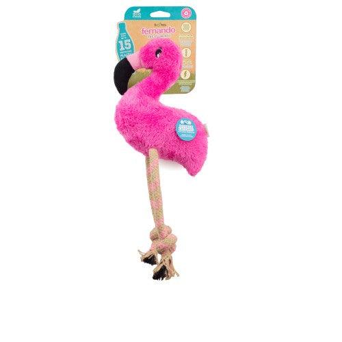 Beco Recycled Soft Flamingo - Pet's Play Toy Store