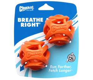 Chuckit! Breathe Right Fetch Ball (2 Pack) - Pet's Play Toy Store