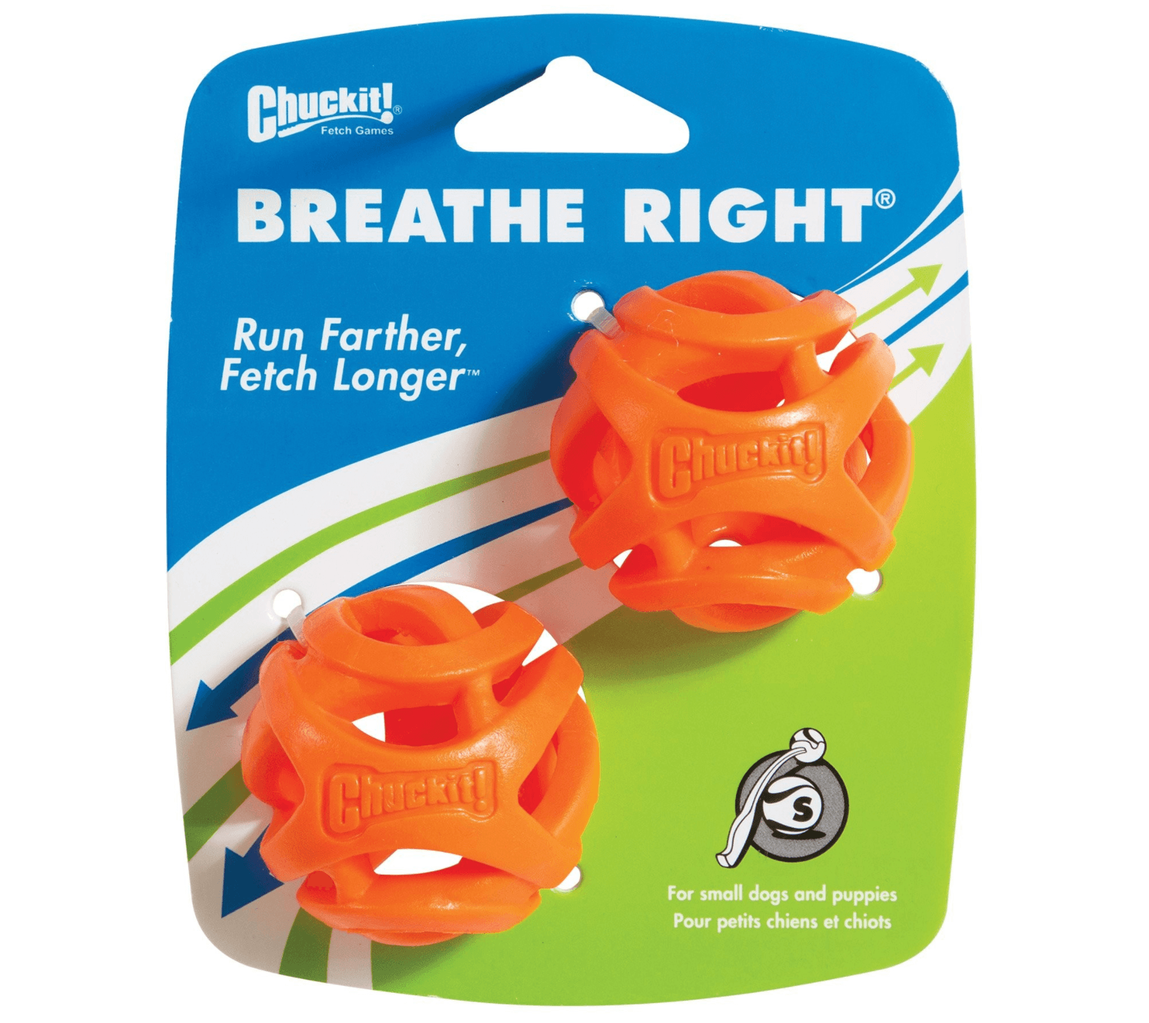 Chuckit! Breathe Right Fetch Ball (2 Pack) - Pet's Play Toy Store