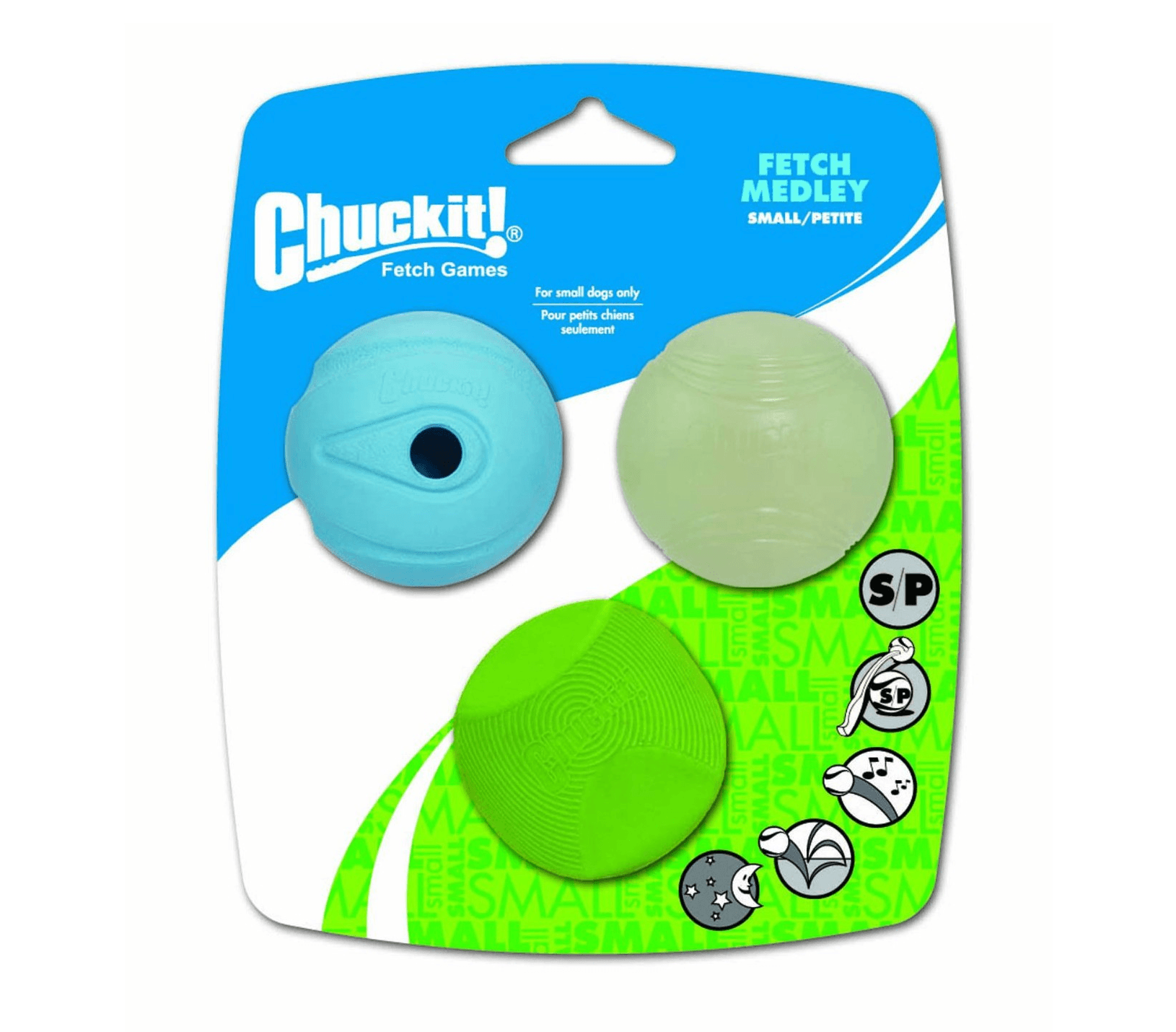 Chuckit! Fetch Medley (Pack of 3, Assorted) - Pet's Play Toy Store