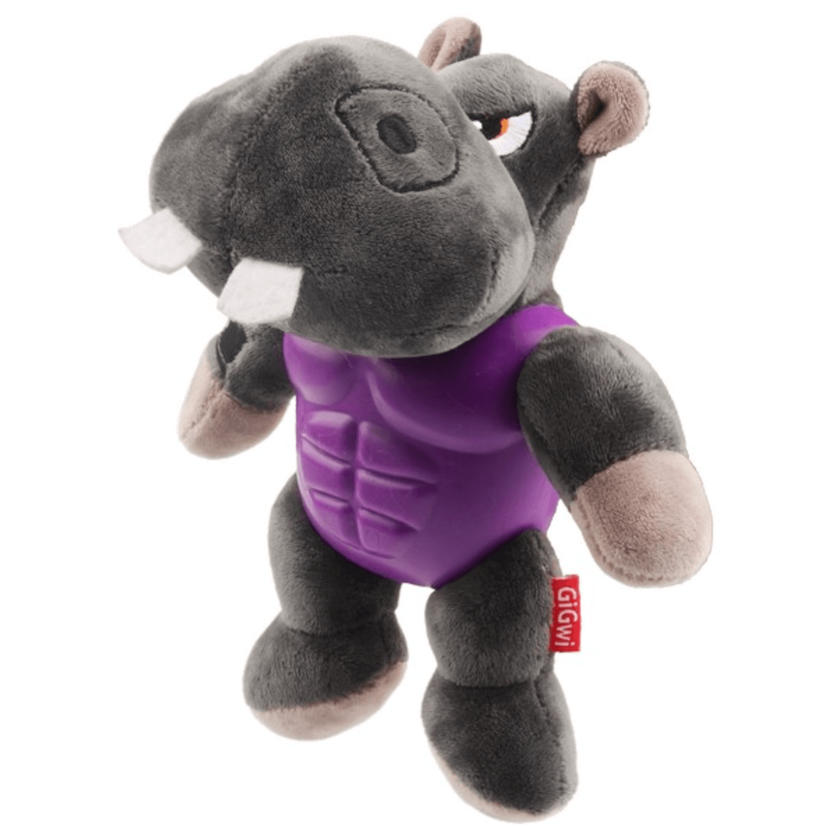 GiGwi I'm Hero TPR Armor Hippo - Pet's Play Toy Store