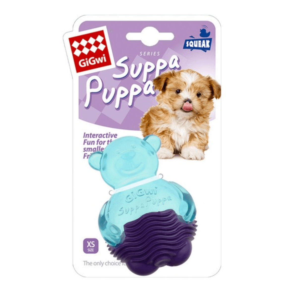 GiGwi Suppa Puppa Bear With Squeaker - Pet's Play Toy Store