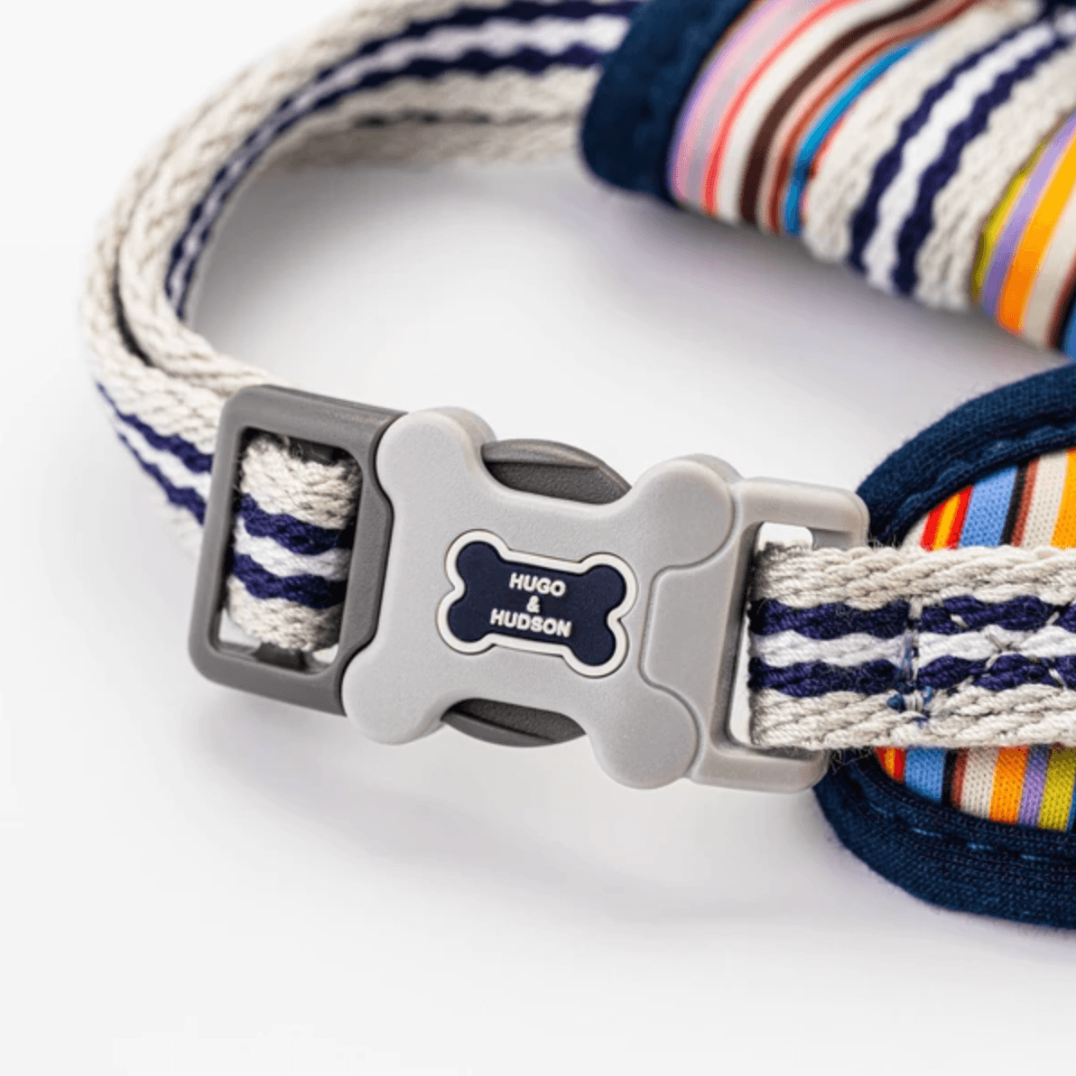 Hugo & Hudson Multi Coloured Stripe Dog Harness - Pet's Play Toy Store