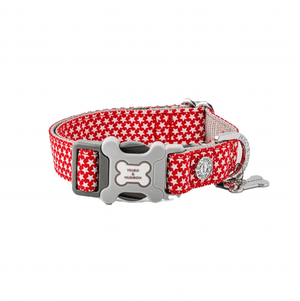 Hugo & Hudson Red Star Dog Collar - Pet's Play Toy Store