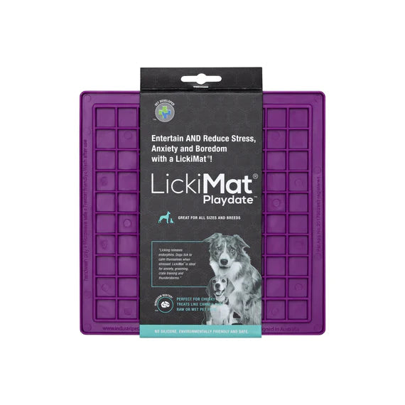 LickiMat Playdate Classic Purple (20cm) - Pet's Play Toy Store
