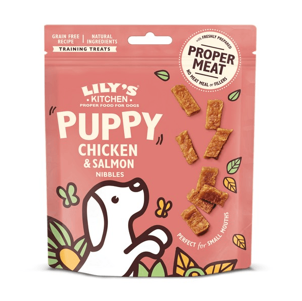 Lilys Kitchen Puppy Nibbles Chicken & Salmon (70g) - Pet's Play Toy Store