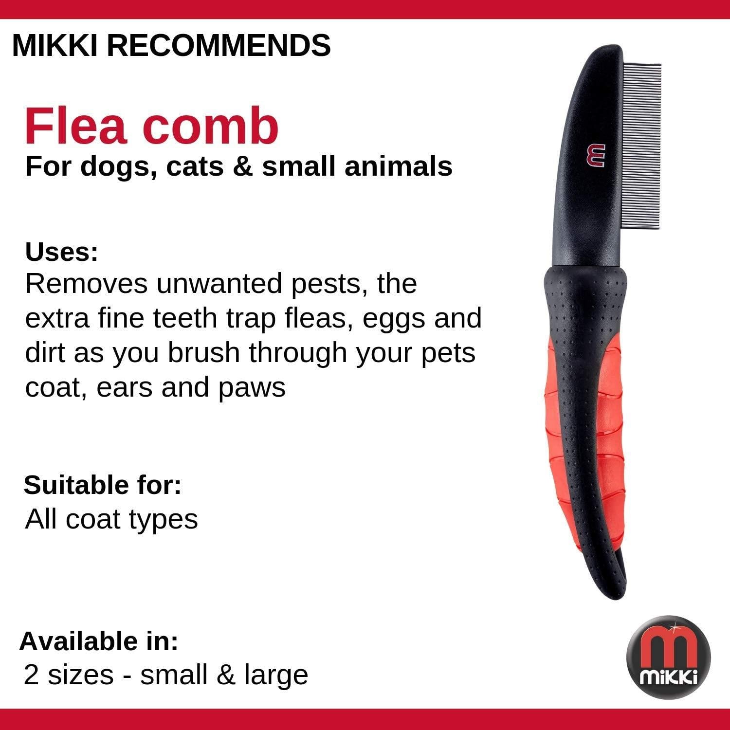 Mikki Flea Comb For Cats & Dogs - Pet's Play Toy Store
