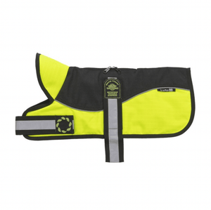 Reflective Black Hi-Vis Padded Harness Dog Coat - Pet's Play Toy Store