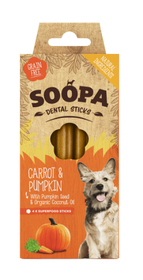 SOOPA Dental Sticks Carrot and Pumpkin - Pet's Play Toy Store