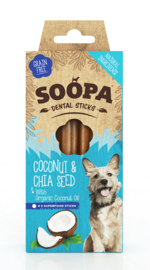 SOOPA Dental Sticks Coconut and Chia Seed - Pet's Play Toy Store